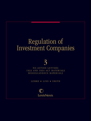 cover image of Regulation of Investment Companies